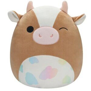 Squishmallows Original - Griella the Brown Cow with Rainbow Belly - 8 Inch